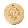 Golden Tone Brass Letter Stamps KK-R005-01D-1