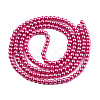 Baking Paint Pearlized Glass Pearl Round Bead Strands HY-Q003-4mm-10-3