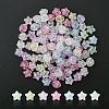 Transparent Crackle Acrylic Beads CACR-YW0001-08-1