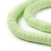 Flat Round Handmade Polymer Clay Beads CLAY-R067-6.0mm-24-2