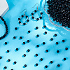 Opaque Solid Color Glass Beads Strands EGLA-LT0001-04B-7