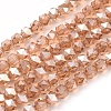Electroplate Glass Beads Strands EGLA-L018-B-FR01-1