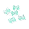 Transparent Spray Painted Glass Beads LS-GLAA-I050-11F-1