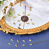30Pcs Brass Pendants ZIRC-SC0001-35-3
