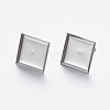Tarnish Resistant 304 Stainless Steel Ear Stud Findings X-STAS-P198-22-2