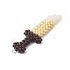 Glass Seed Beaded Broadsword Shape Pendants PALLOY-MZ00543-4