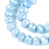 Anti-Tarnish Electroplate Rondelle Glass Beads Strands EGLA-T021-3mm-17-05-3