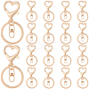 20Pcs Zinc Alloy Keychain Clasps FIND-SP0004-26KCG-1
