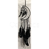 Woven Web/Net with Feather Pendant Decorations DARK-PW0001-096C-1