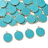 35Pcs Alloy Enamel Pendants ENAM-YW0008-01G-1