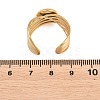 304 Stainless Steel Open Cuff Ring Components STAS-F366-06B-G-2