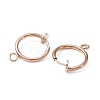 Brass Clip-on Earring Findings FIND-WH0044-27RG-1