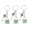 Mixed Stone Pendant Keychains KEYC-A016-01P-2