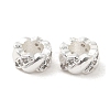 Rack Plating Brass Micro Pave Cubic Zirconia European Beads X-KK-F866-10S-2