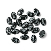 Synthetic Snowflake Obsidian Cabochons G-A094-01A-35-1