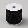10M Round Braided PU Leather Cord OCOR-WH0093-07-1