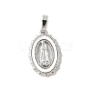 Brass Pave Natural White Shell Pendants KK-S522-07B-P-1