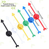 90Pcs 6 Colors Plastic Spining Pointer AJEW-CA0002-05-2