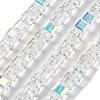 Electroplate Glass Beads Strands EGLA-H108-01A-AB01-1