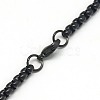 Trendy Men's 201 Stainless Steel Box Chain Necklaces X-NJEW-L043B-46B-3