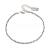 Brass Box Chain Bracelets BJEW-H537-04P-1