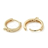 Brass Hoop Earrings Finding KK-H455-62G-2