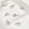 Brass Clip-on Earring Findings KK-LP0002-11P-1
