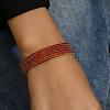 Real 18K Gold Plated Brass Multi Layer Wrap Bracelets RM1445-6-2