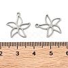 Hollow 201 Stainless Steel Pendants STAS-F337-10G-P-3