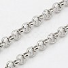 Tarnish Resistant 304 Stainless Steel Rolo Chains CHS-K001-99B-1