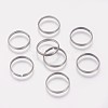 Tarnish Resistant 316 Surgical Stainless Steel Finger Ring Settings X-STAS-I090-02P-1