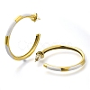 Ion Plating(IP) 304 Stainless Steel Enamel Stud Earrings EJEW-I316-06G-03-2
