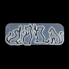 Cat Shape Quicksand DIY Silhouette Silicone Mold DIY-K067-02A-5