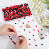 500Pcs Rubberized Style Imitated Silicone Acrylic Beads MACR-SP0001-07B-3