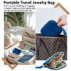 Rectangle Velvet Jewelry Zipper Storage Bags ABAG-WH0709-437A-5