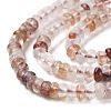 Natural Red Hematoid Quartz/Ferruginous Quartz Beads Strands X-G-H292-A07-01-4