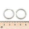 Tarnish Resistant 304 Stainless Steel Huggie Hoop Earrings LS-EJEW-F111B-21mm-P-5