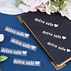 Laser PVC Drive Safe Self Adhesive Car Stickers STIC-WH0013-09A-4