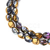 Electroplate Glass Beads Strands EGLA-N008-016-A03-3