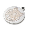 201 Stainless Steel Pendants SA-CBA3D3A-05P-03-2