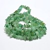 Chip Natural Aventurine Beads Strands X-G-N0134-10A-3