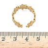 Adjustable 304 Stainless Steel Cuff Open Rings for Women RJEW-Z122-03G-04-5