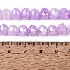 Electroplate Crackle Imitation Jade Glass Beads Strands LS-EGLA-Q131-02C-04-4
