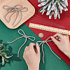 Christmas Glass Rhinestone Synthetic Rubber Bowknot Party Decoration HJEW-NB00231-3
