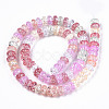 Transparent Crackle Glass Beads GLAA-S192-003-2