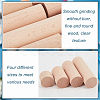 20Pcs 4 Style Round Wooden Sticks WOOD-NB0002-16A-5