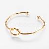 Brass Cuff Bangles BJEW-K153-02B-1