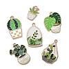 30Pcs 6 Styles Alloy Enamel Pendants ENAM-CJ0004-91-7