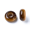 Natural Tiger Eye European Beads X-G-G740-12x6mm-10-2