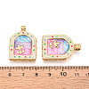 304 Stainless Steel Enamel Pendants STAS-T068-18A-3
